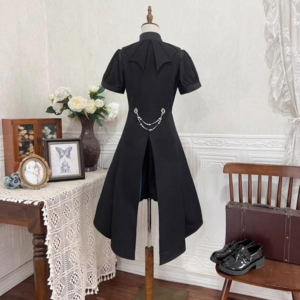 王子風ロリータ 皇子系 少年装 4点セット パンツ 暗黒系 夏 半袖 上品