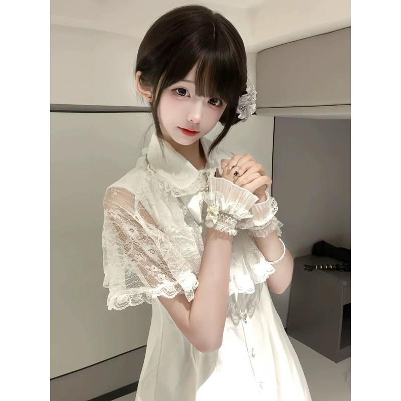 量産型 地雷系 ワンピース ロリータ 夏 レース レディース 女子 リボン