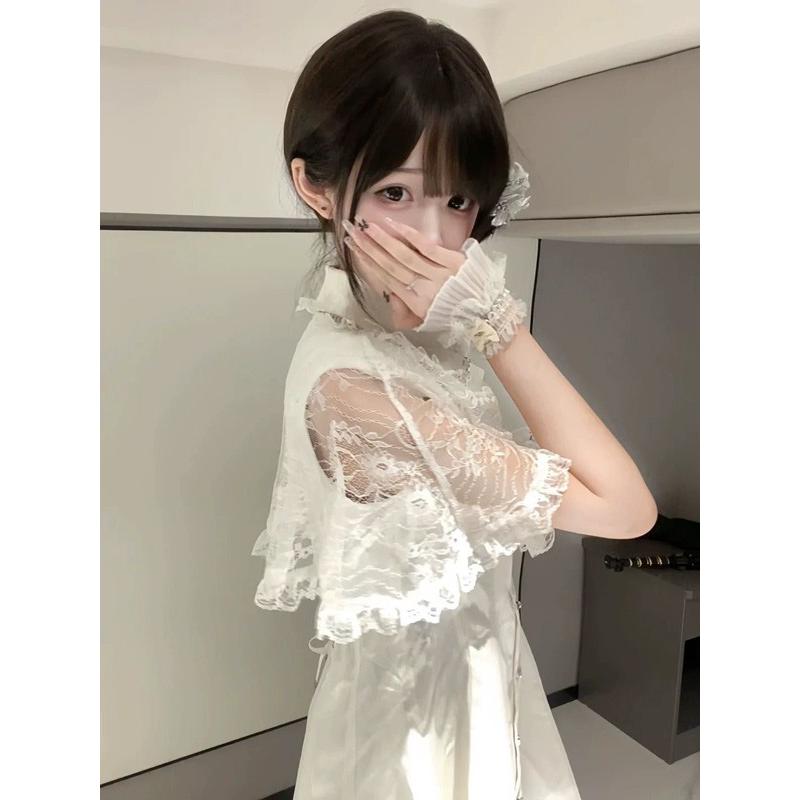 量産型 地雷系 ワンピース ロリータ 夏 レース レディース 女子 リボン