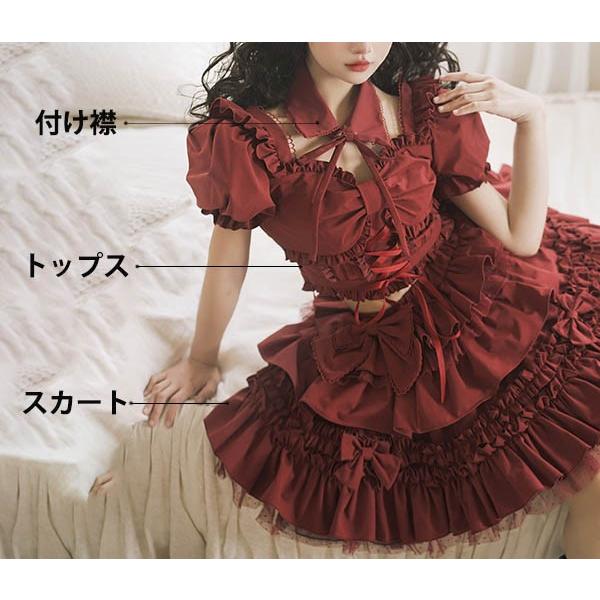 ステージ衣装 アイドル服 ロリータ 上下セット コスプレ衣装 ショート