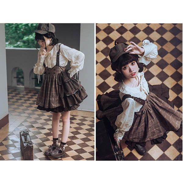 ジャンパースカート レディース スカート ジャンスカ ロリータ