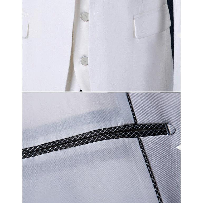 激安 白スーツ上下 新品未使用品 Aランク】 M 紳士服 メンズ スーツ ビジネス カジュアル 1ツ釦 スリム