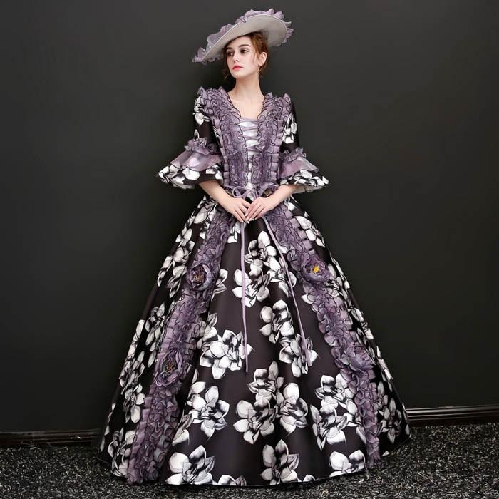 新入荷 貴族 衣装 サイズ指定可 王族服 カラードレス 新劇演出 現代劇演出 ヨーロッパ風 結婚式 演出服 パーティードレス パニエ追加可di692zezeh3