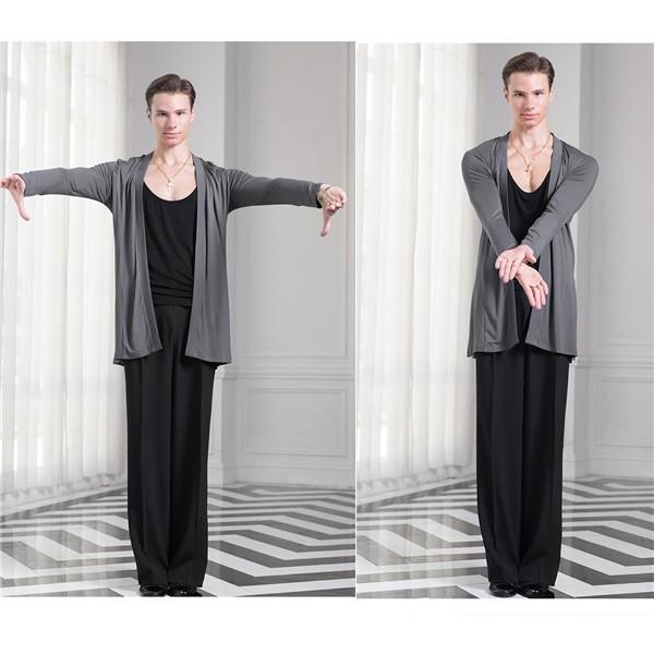 S/M/L/XL 男性用 ダンス衣装 ラテン カーディガン 上着 ダンスウェア