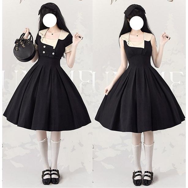 クラロリ ワンピース トップス 可愛い 2way着方 レディース ロング 