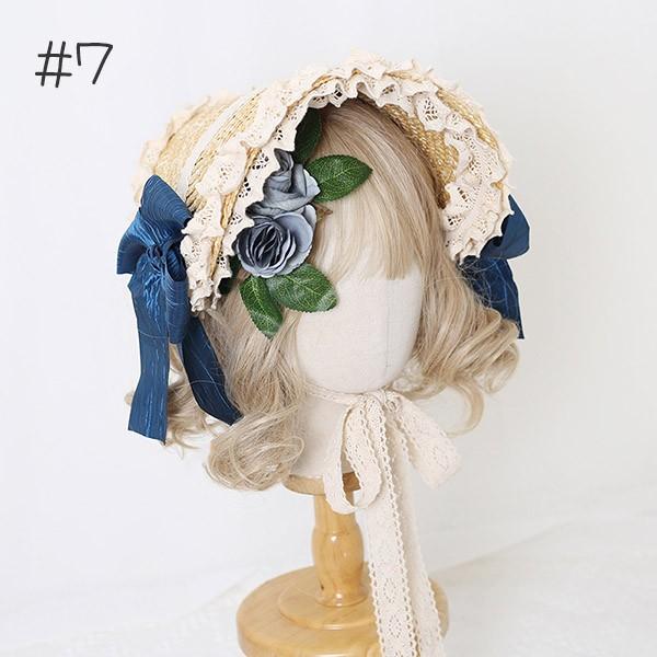 フローラルレースロリータハット フローラルレースロリータハット Amazon.co.jp: 帽子 ストローハット