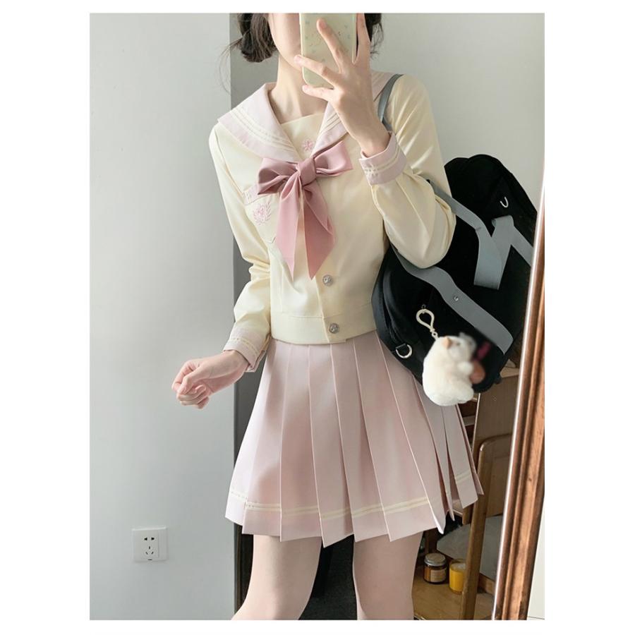 セーラー服 制服 上下セット スカート ミントグリーン ピンク コスプレ