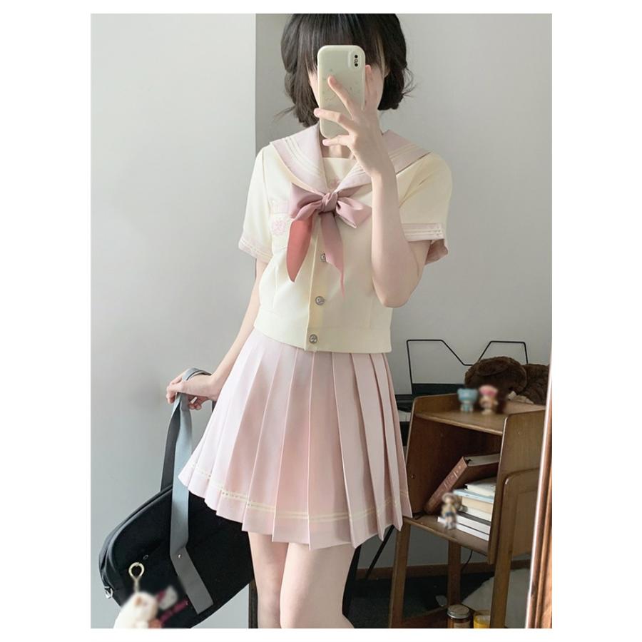 セーラー服 制服 上下セット スカート ミントグリーン ピンク コスプレ