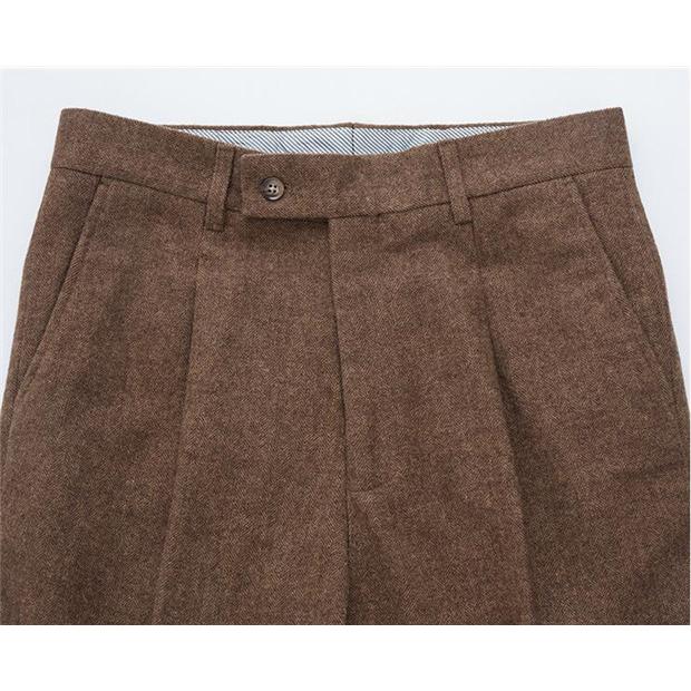 【送料無料】フォーマルスーツ  メンズスーツ ウール ビジネススーツ 3点セット ブラウン 2ツボタン 礼服 紳士服 メンズ ジャケット ベスト ズボン フォーマルスーツ メンズスーツ ウール ビジネススーツ 3点セット