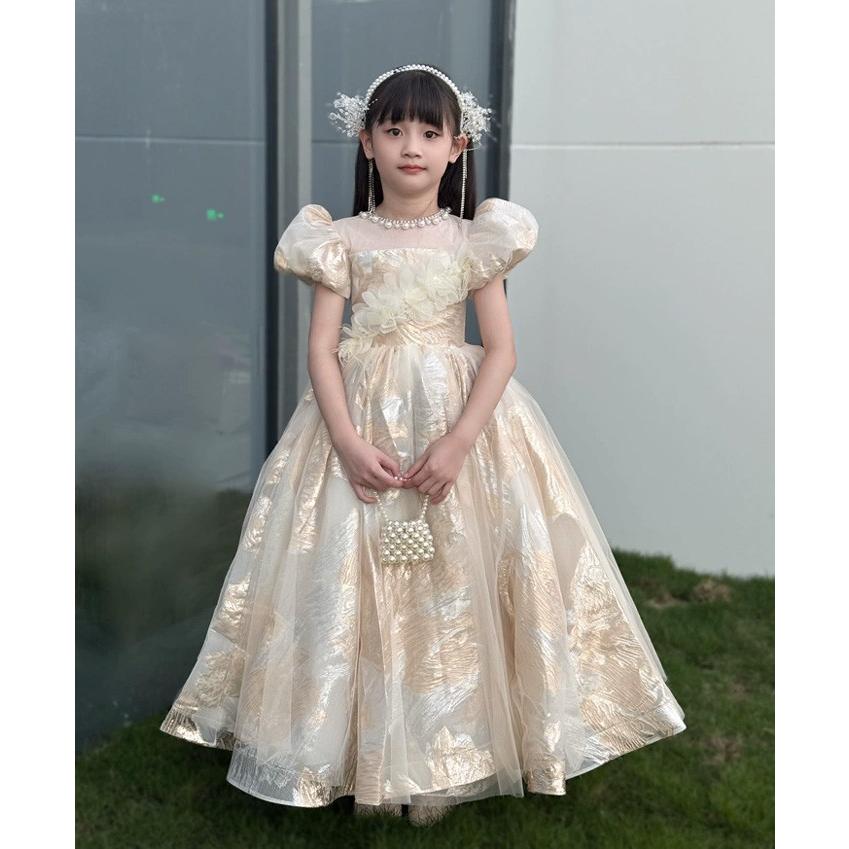 お姫様ドレス 女の子用 ロングドレス ピアノ発表会 演奏会 結婚式 フォーマル プリンセスドレス フラワーガール 撮影 誕生日 ハロウィン クリスマス 110〜160cmの画像