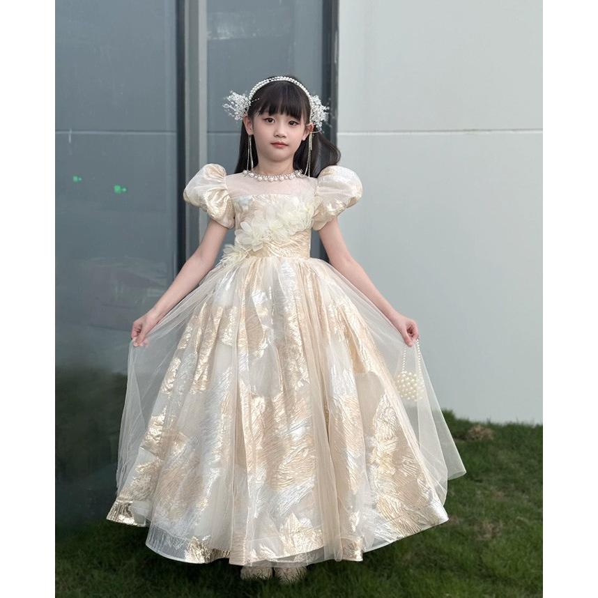 お姫様ドレス 女の子用 ロングドレス ピアノ発表会 演奏会 結婚式 フォーマル プリンセスドレス フラワーガール 撮影 誕生日 ハロウィン クリスマス 110〜160cmの画像