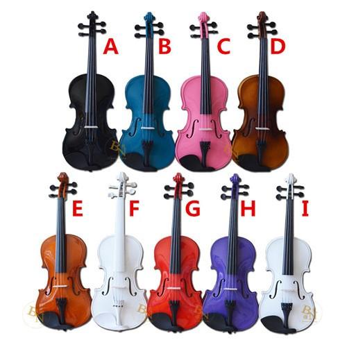 子供用 ヴァイオリン 初心者 入門モデル 誕生日プレゼント 9color 木製