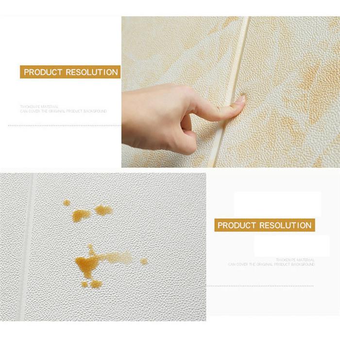 防音シート 3D DIY 壁紙シール 壁 リフォーム 70×70cm クッション