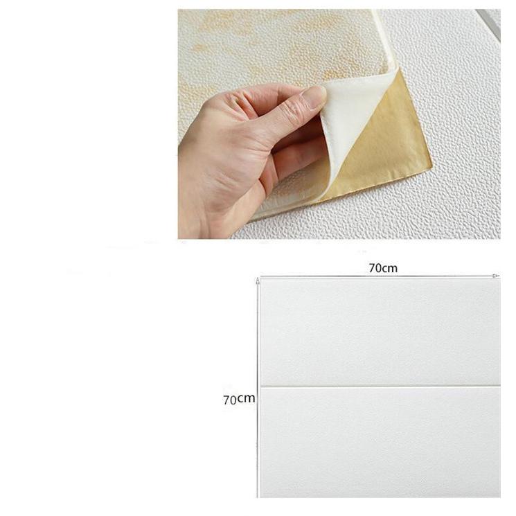 防音シート 3D DIY 壁紙シール 壁 リフォーム 70×70cm クッション