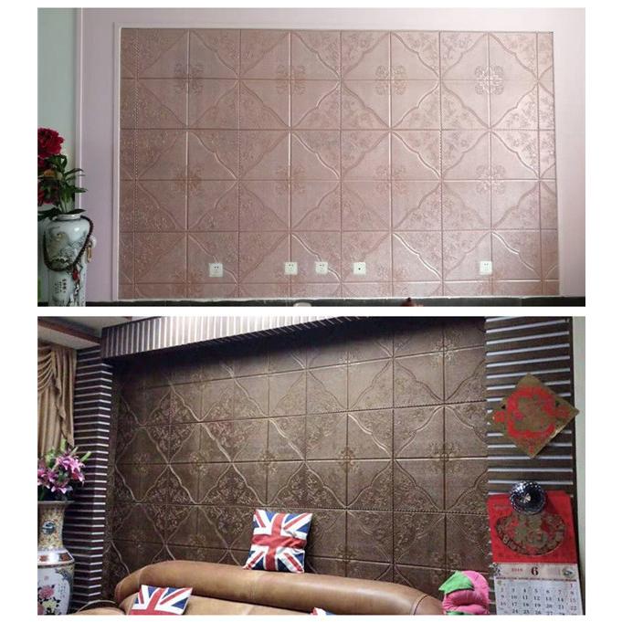壁紙 クッションブリック 70×70cm 10枚セット立体 寝室 キッチン 部屋