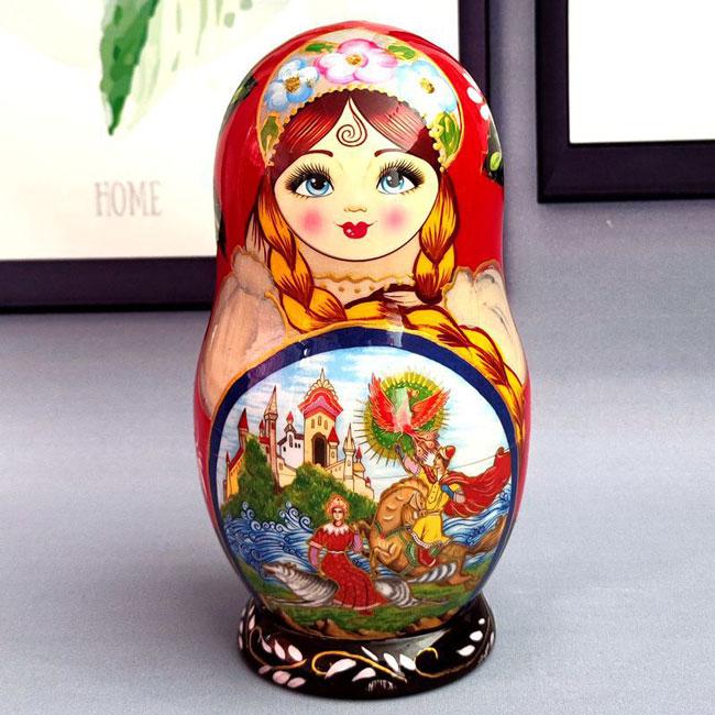 マトリョーシカ ロシア 人形 民芸品 土産物 手作り人形 手描き