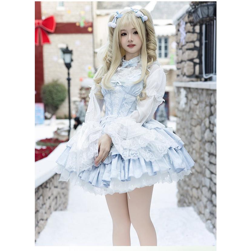 新品 ゴスロリ・ロリータドレス ゴスロリィタ ノースリーブ お嬢様 コスプレ ロリータ ワンピース ノースリーブ レディース ゴスロリ ロリータ