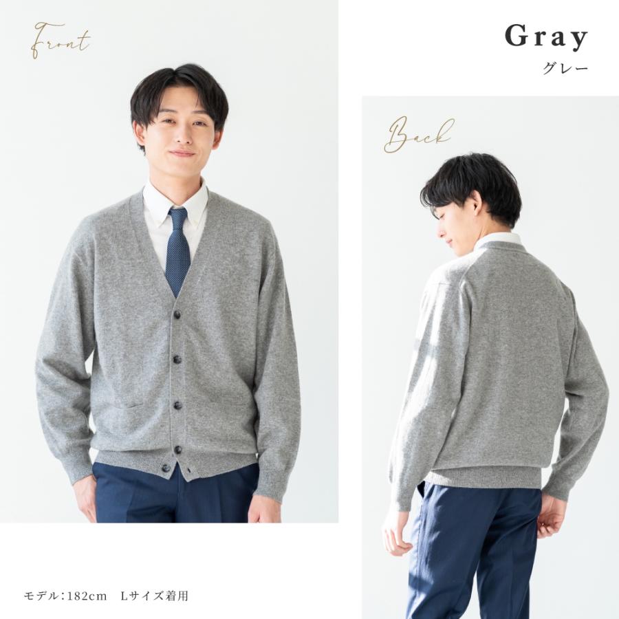 arcadiarca カーディガン メンズ カシミヤ100% Vネック M L LL arcadiarca カーディガン メンズ カシミヤ100% Vネック M L LL