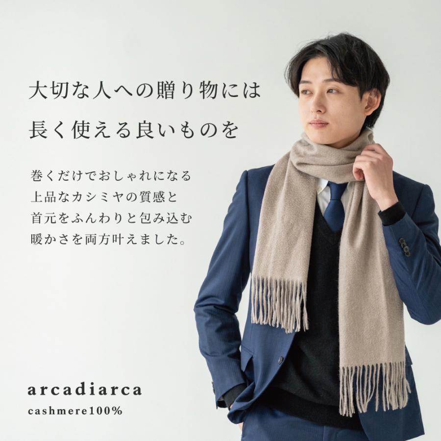 arcadiarca マフラー メンズ プレゼント カシミヤ 100% 無地 arcadiarca マフラー メンズ プレゼント カシミヤ 100% 無地