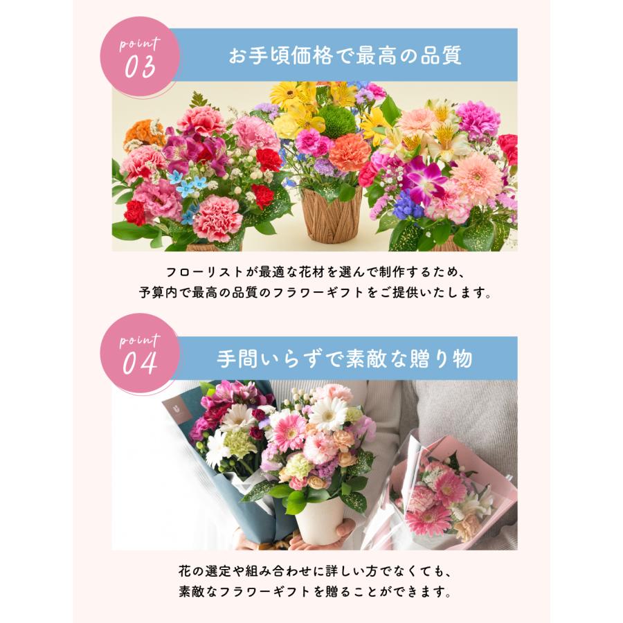 アレンジメント 花束 ブーケ プレゼント プロ技光る 季節感あふれる
