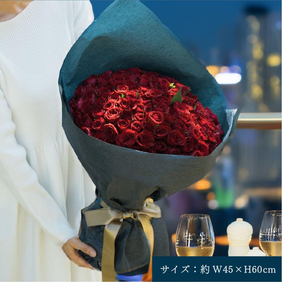 ローズブーケ バラ 花束 100本 108本 プロポーズ 誕生日 生花 フラワー