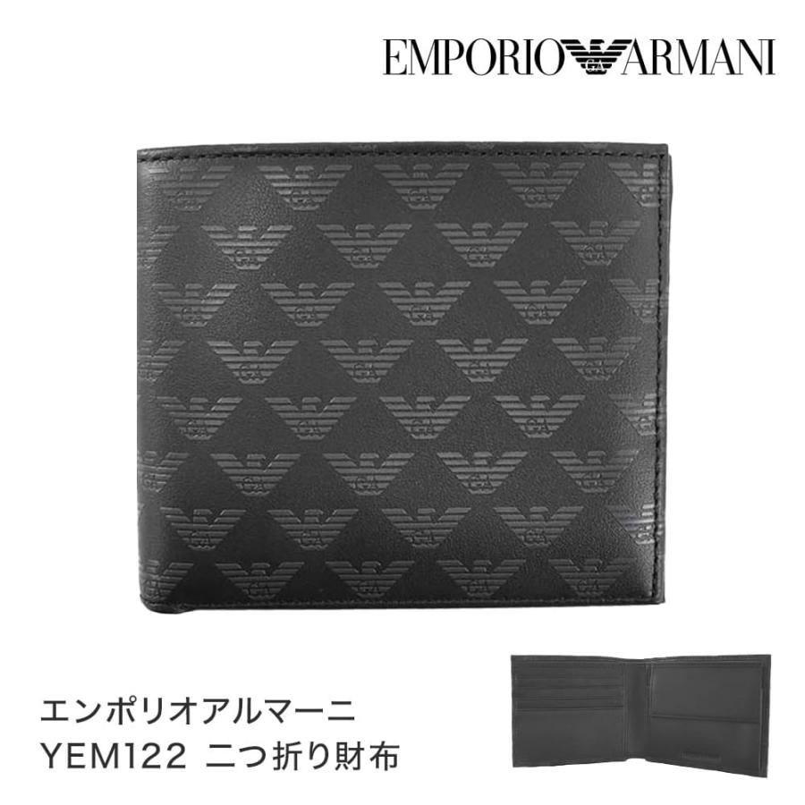 EMPORIO ARMANI エンポリオ アルマーニ YEM122 二つ折り財布 ロゴ 