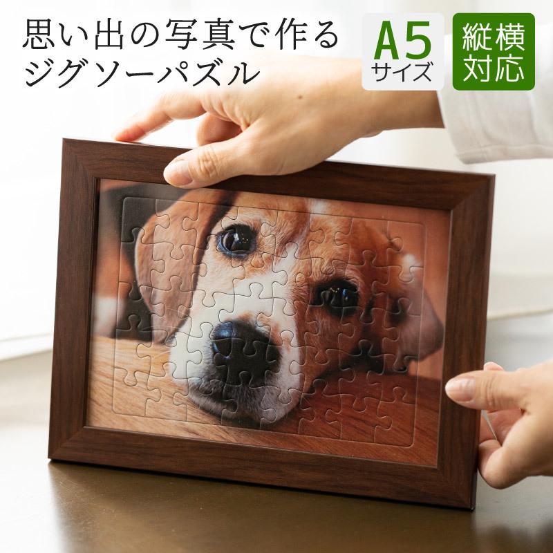 パズル 写真パズル A5サイズ フレーム付き 40ピース ジグソーパズル
