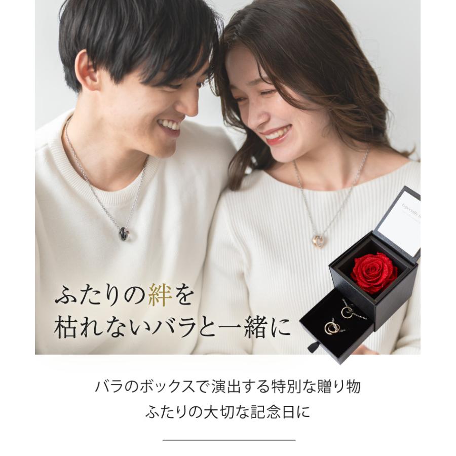 ペアネックレス 刻印 名入れ リング ネックレス ステンレス