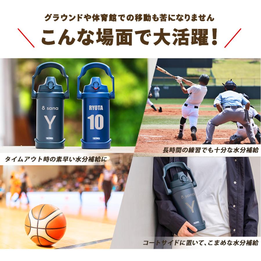 【未使用 2個セット】omadesign サーモス HikU THERMOS（サーモス） 「英数字デザイン」サーモス 水筒 2リットル 2L