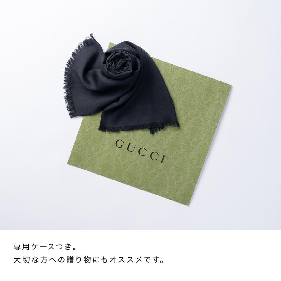 GUCCI グッチ 165904 3G646 GG柄 マフラー ウール70% シルク30％ ストール レディース メンズ ユニセックス