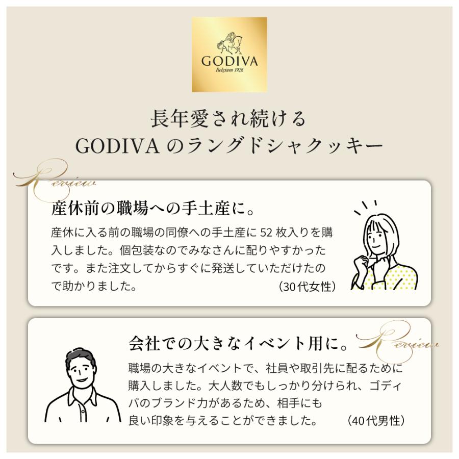 ゴディバ（GODIVA） ラングドシャクッキー アソートメント 52枚入り