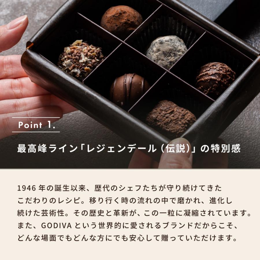 ゴディバ（GODIVA） レジェンデールトリュフ 詰め合わせ 6粒 9粒 12粒
