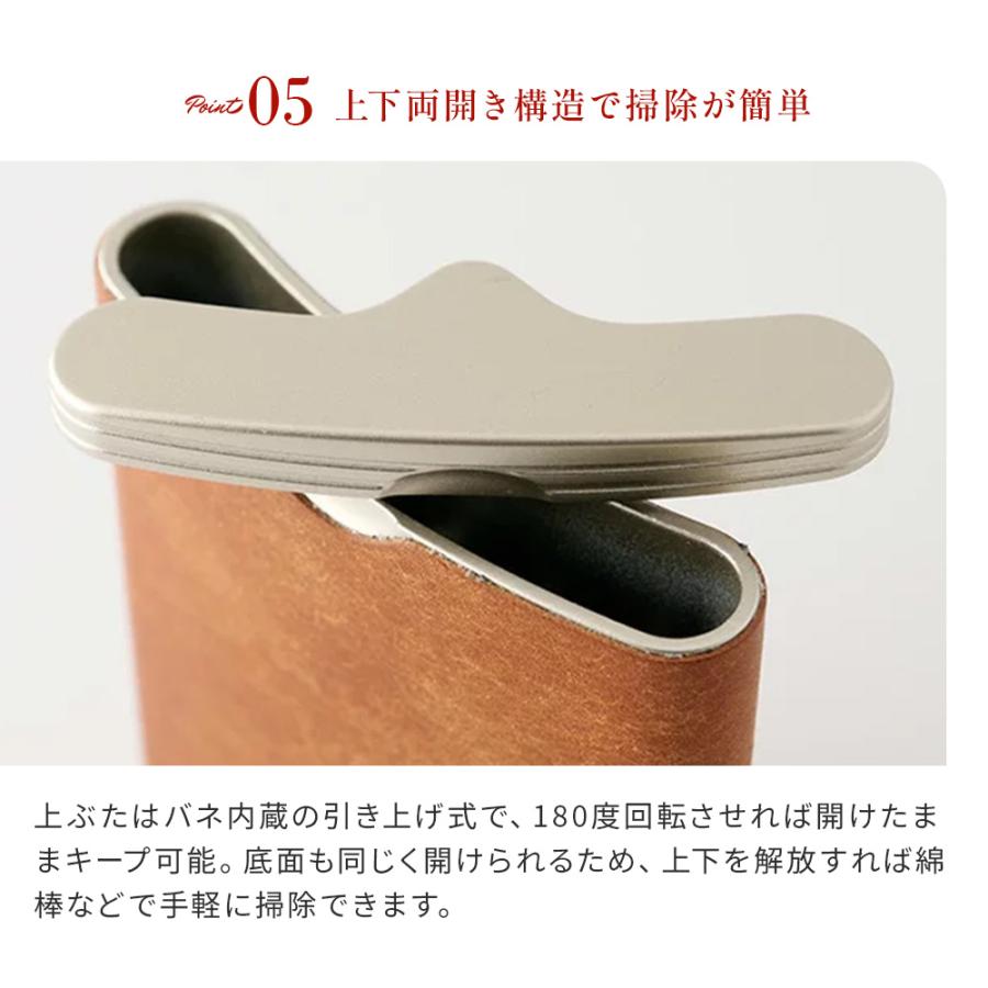 携帯灰皿 名入れ 名前入り レザー 喫煙具 本革 プレゼント ギフト 敬老