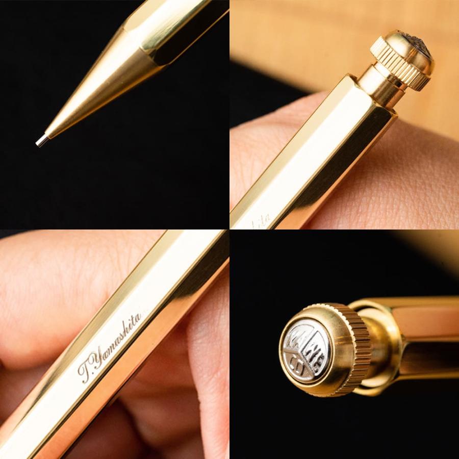 カヴェコ シャープペンシル 名入れ ペンシルスペシャル ブラス 0.5mm 0.7mm カヴェコスペシャル KAWECO シャーペン 入学祝い 中学校 高校 即日発送 | Kaweco | 12