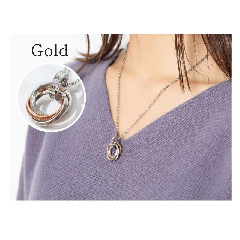 ペアネックレス アモローサ ダイヤモンドローズ プレゼント カップル 3