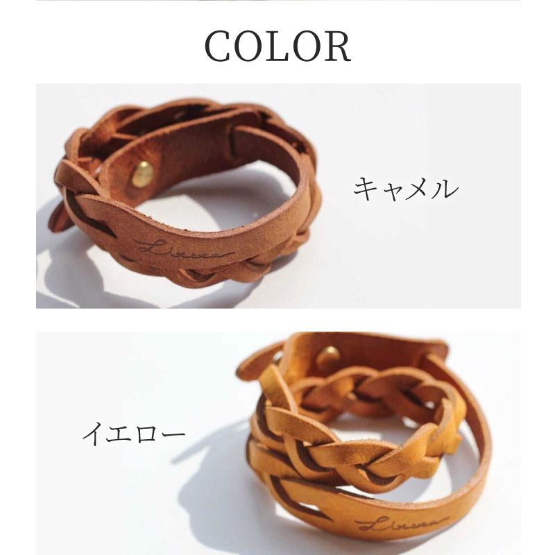 LITSTA プエブロ 三つ編みブレスレット レザーブレスレット 本革 LITSTA プエブロ 三つ編みブレスレット レザーブレスレット 本革