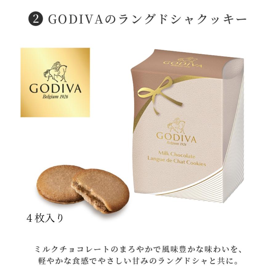 ゴディバ（GODIVA） プリザーブドフラワー ラングドシャ クッキー 4枚