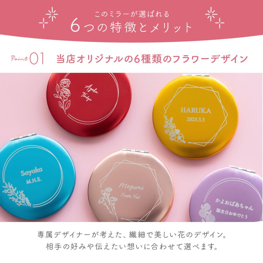 手鏡 コンパクト おしゃれ 名入れ ギフト プレゼントおしゃれ かわいい