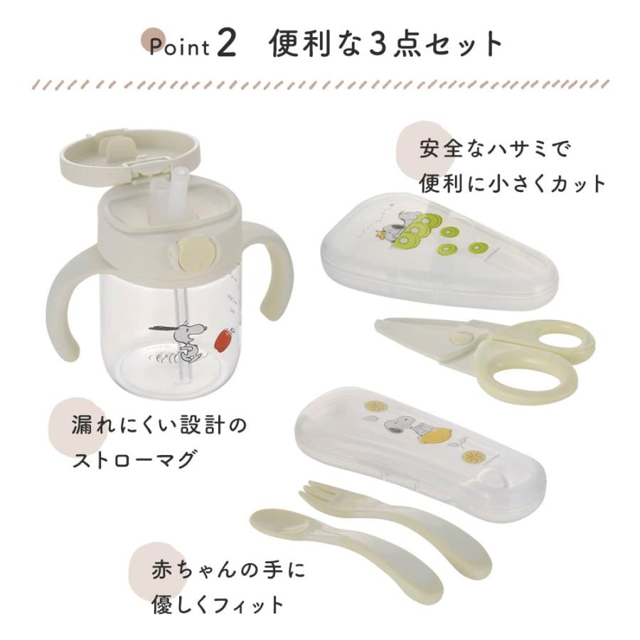 リッチェル Richell ピーナッツ コレクション 名入れ おでかけストロー