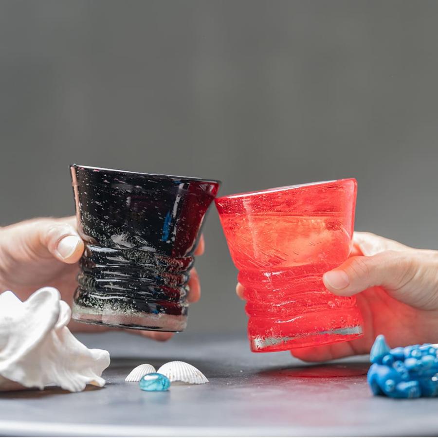 コピ・ルアック　 米びつと琉球グラス2個 コピ・ルアック様専用 米びつと琉球グラス2個