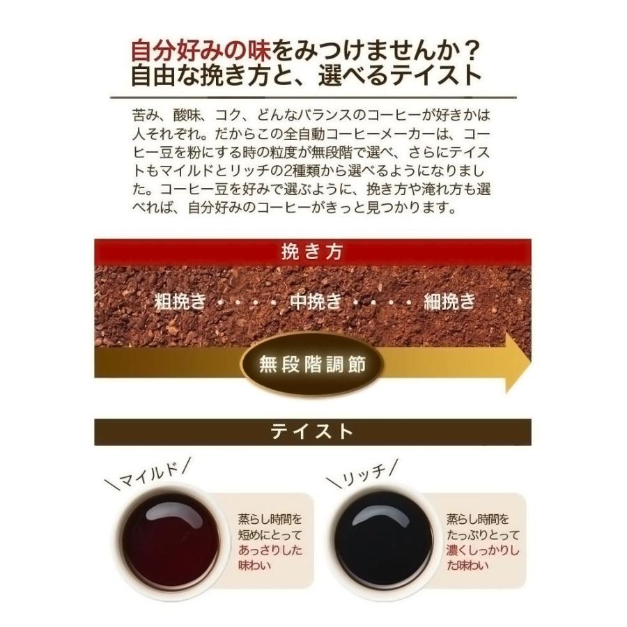 コーヒーメーカー シロカ  コーン式全自動コーヒーメーカー SC