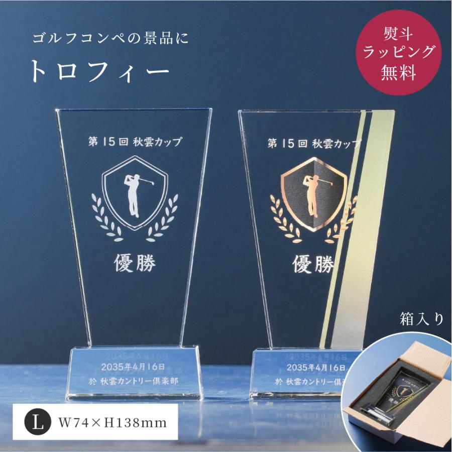 非売品 コカ・コーラ トロフィー 1999年 表彰記念 専用ケース付 トロフィー大 Lサイズ 盾形 ゴルフコンペ PS-5A トロフィー 名入れ
