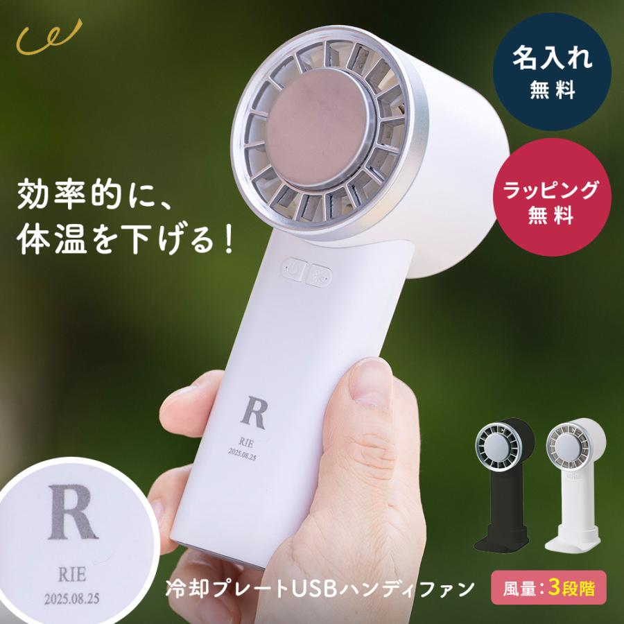 ハンディファン 冷却プレート 名入れ ミニ扇風機 冷却グッズ