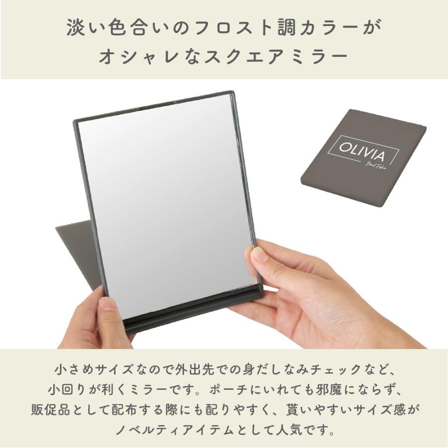 10個から コンパクト ミラー 鏡 名入れ ロゴ ロゴ入れ フロスト