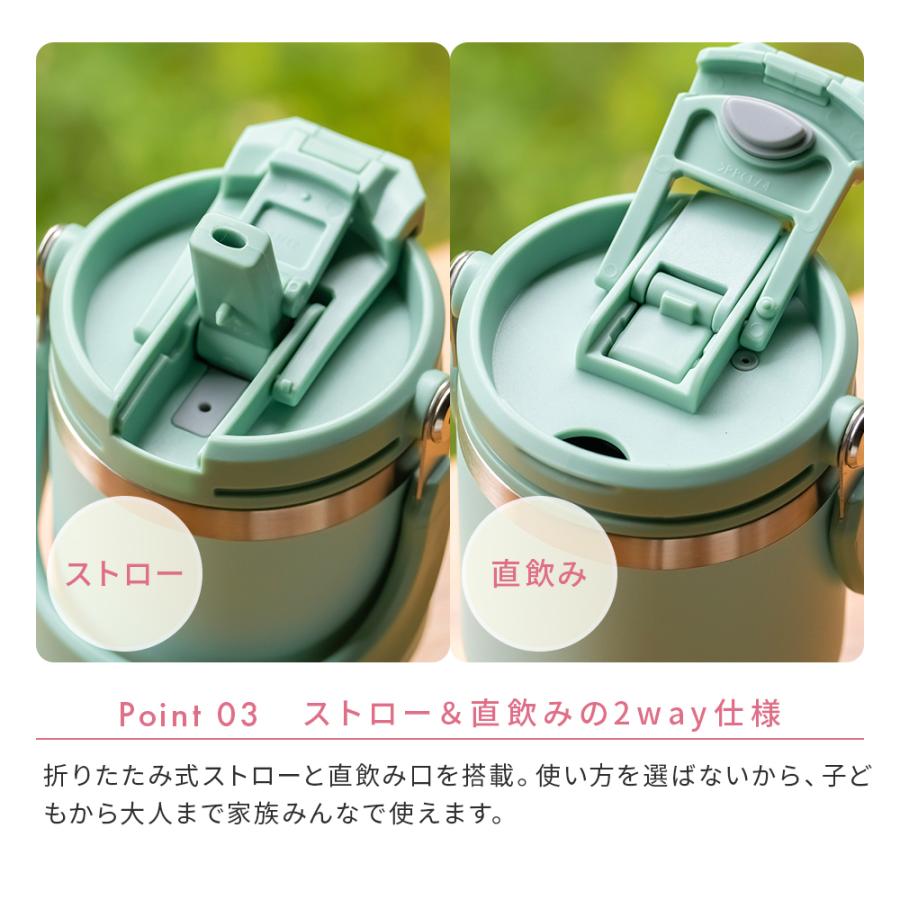 TYESO タイソ ポータブルタンブラー 750ml ストロー付き 名入れ 水筒