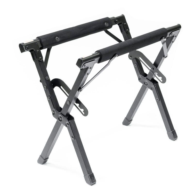 Simpleme クーラースタンド クーラーボックス スタンド黒アルミニウム合金 100kgをサポートできます キャンプ 屋外 折りたたみ式