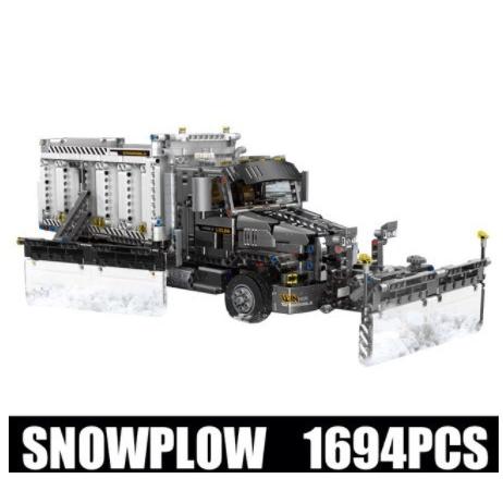 人気新品入荷 レゴ ブロック 互換品 1694pcs 13166 テクニック トラック スノープラウ 除雪車 除雪トラクター ブロック