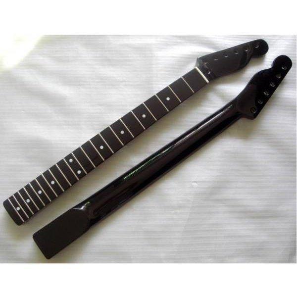 【超特価】 ネック エレキギター カナディアン メープルネック 21フレット インレイ ドット ブラック ネック