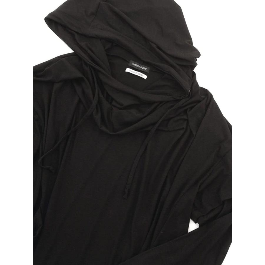 人気ブランド アズスーパーソニック As Super Sonic カットソー ビッグシルエット モード系 レイヤード メンズ ブラック F 無料長期保証 Mail Alrayan University Edu Ye