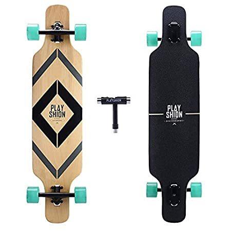 大注目 ボード スケート ロングボード メンズ Playshion コンプリート ブラック 39インチ ドロップ フリースタイル フリーライド 39インチ その他スケボー用品 Jeuneschirurgiens Com